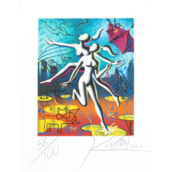 Mark Kostabi - Samantha and Sabrina